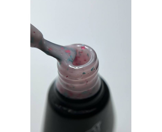 Изображение 2 Камуфлирующая база для ногтей Siller Terrazzo Base 8 мл, № 3 розовая с цветной поталью, Объем (мл, г): 8, Цвет: 003