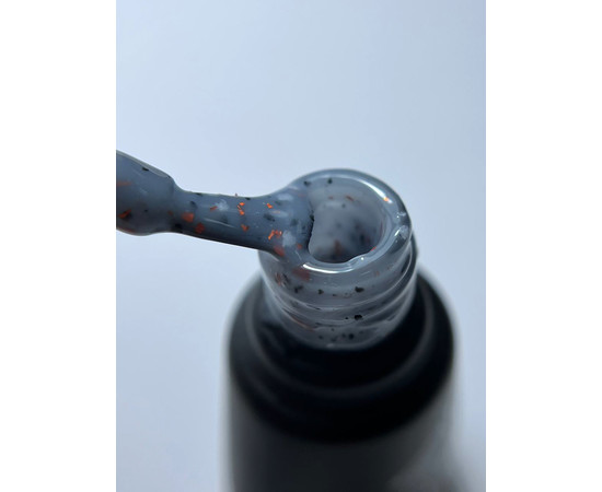 Зображення 2 Камуфлююча база для нігтів Siller Terrazzo Base 8 мл, № 4 темно-сіра з кольоровою поталлю, Об'єм (мл, г): 8, Колір: 004