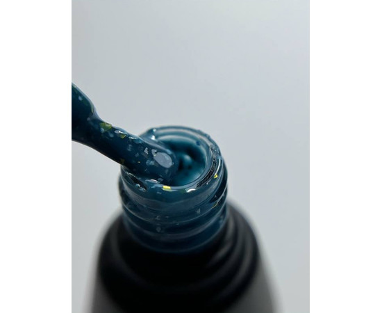 Изображение 2 Камуфлирующая база для ногтей Siller Terrazzo Base 8 мл, № 9 бирюзово-синяя с салатовой поталью, Объем (мл, г): 8, Цвет: 009