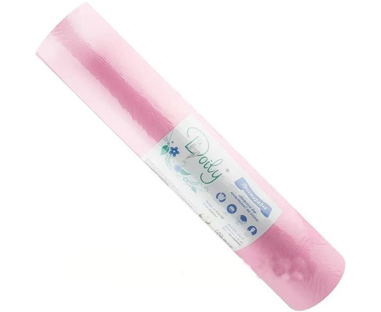 Зображення 3 Простирадла Doily 0,6х100 м (1 рул) рожевий, Кількість в упаковці (шт): рулон, Розмір простирадла: 60 см * 100 м, Колір: Pink