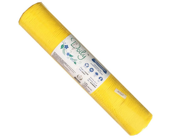 Зображення 2 Простирадла Doily 0,6х100 м (1 рул) жовтий, Кількість в упаковці (шт): рулон, Розмір простирадла: 60 см * 100 м, Колір: Yellow