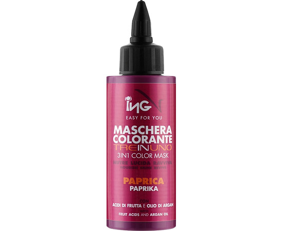 Изображение 2 Тонирующая маска 3в1 ING Prof Mask Triple Function рубин 100мл, Объем (мл, г): 100, Цвет: 006