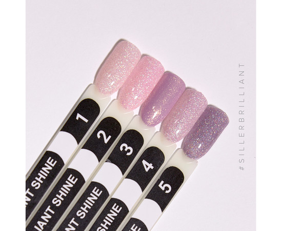 Изображение 2 Гель-лак для ногтей Siller Professional Brilliant Shine №01 (прозрачный с блестками), 8 мл, Объем (мл, г): 8, Цвет: 01