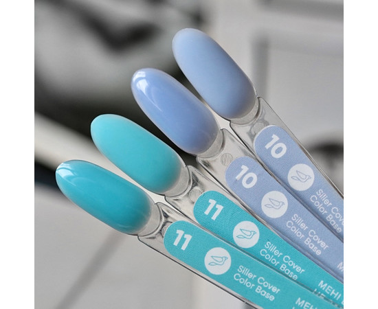 Изображение 3 Siller Color Base №11 камуфлирующая цветная база (бирюзовая), 8 мл, Объем (мл, г): 8, Цвет: 011