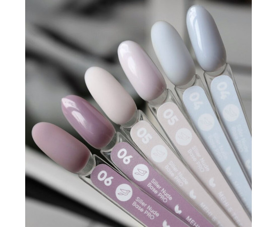 Изображение 3 Siller Nude Base Pro №6 камуфлирующая цветная база (пыльно-сиреневый), 30 мл, Объем (мл, г): 30, Цвет: 06