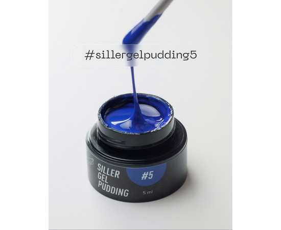 Изображение 3 Твердый гель-лак Siller Gel Pudding №5 (голубой), 5 мл, Объем (мл, г): 5, Цвет: 5