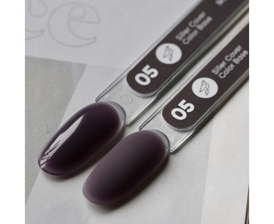 Изображение 2 Siller Color Base №5 камуфлирующая цветная база (серо-фиолетовая), 15 мл, Объем (мл, г): 15, Цвет: 05