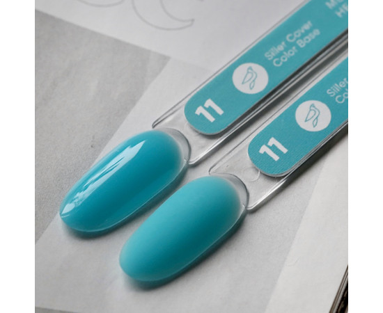 Изображение 2 Siller Color Base №11 камуфлирующая цветная база (бирюзовая), 8 мл, Объем (мл, г): 8, Цвет: 011