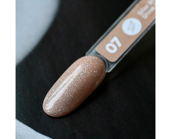Зображення 2 Гель-лак для нігтів Siller Professional Brilliant Shine №07 (золотисто-солом'яний з блискітками), 8 мл, Об'єм (мл, г): 8, Колір: 07