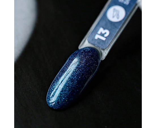 Зображення 2 Гель-лак для нігтів Siller Professional Brilliant Shine №13 (синій з блискітками), 8 мл