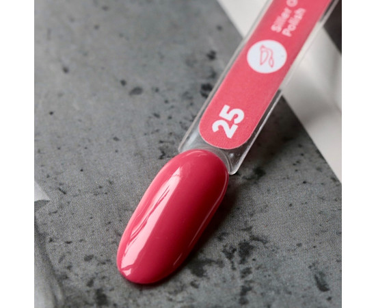 Изображение 2 Гель-лак для ногтей Siller Professional Classic №025 (розово-красный), 8 мл, Объем (мл, г): 8, Цвет: 025