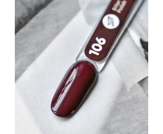 Зображення 2 Гель-лак для нігтів Siller Professional Classic №106 (темно-сливовий), 8 мл, Об'єм (мл, г): 8, Колір: 106