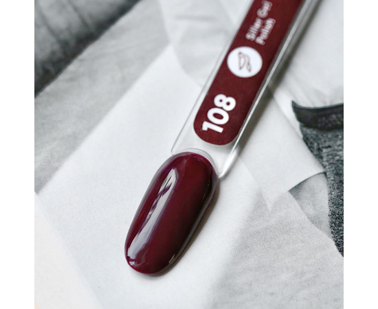 Зображення 2 Гель-лак для нігтів Siller Professional Classic №108 (винний), 8 мл, Об'єм (мл, г): 8, Колір: 108