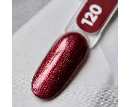 Изображение 2 Гель-лак для ногтей Siller Professional Classic №120 (коричнево-бордовый с микроблеском), 8 мл, Объем (мл, г): 8, Цвет: 120