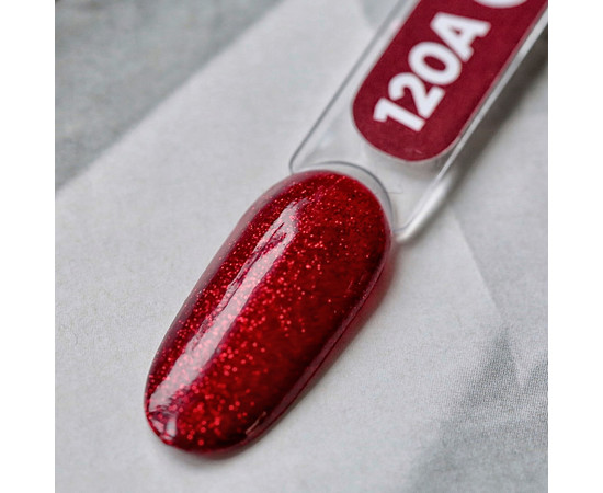 Изображение 2 Гель-лак для ногтей Siller Professional Classic №120А (темно-красный с блестками), 8 мл, Объем (мл, г): 8, Цвет: 120А