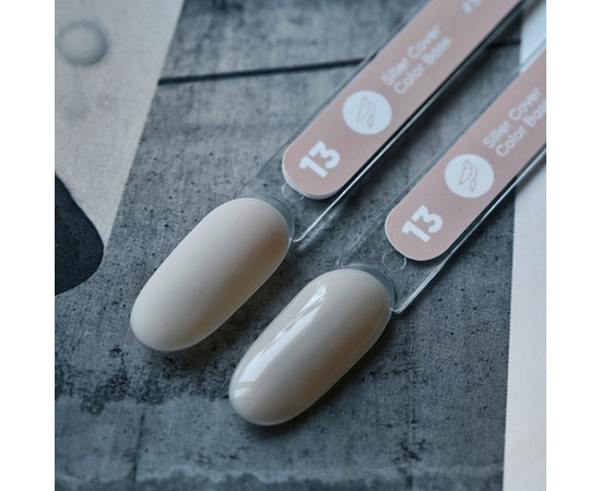 Изображение 2 Siller Color Base №13 камуфлирующая цветная база (светло-абрикосовая), 8 мл, Объем (мл, г): 8, Цвет: 013