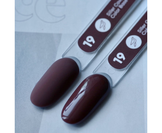 Изображение 2 Siller Color Base №19 камуфлирующая цветная база (коричневая), 8 мл, Объем (мл, г): 8, Цвет: 019