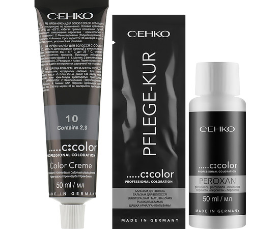 Зображення 2 Крем-фарба для волосся у наборі C:EHKO C:Color 84 янтар