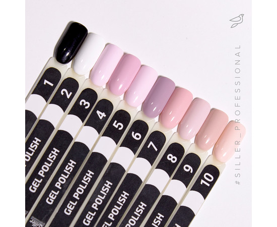 Изображение 3 Гель-лак для ногтей Siller Professional Classic №010 (очень светлый розово-персиковый), 8 мл, Объем (мл, г): 8, Цвет: 010