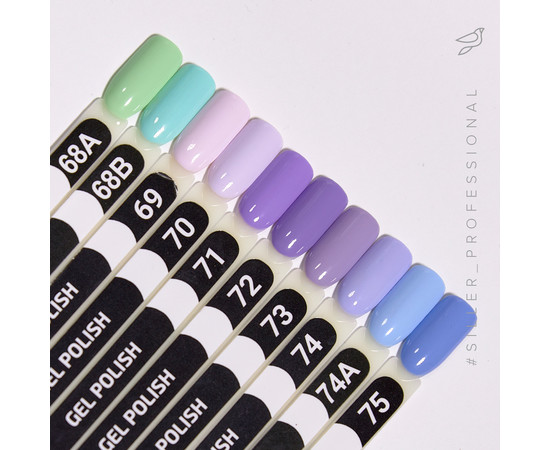 Зображення 3 Гель-лак для нігтів Siller Professional Classic №074А (блакитний фарфор), 8 мл, Об'єм (мл, г): 8, Колір: 074А