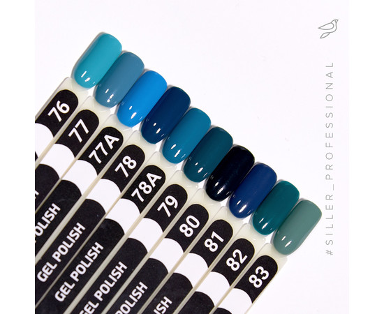 Зображення 3 Гель-лак для нігтів Siller Professional Classic №077 (темно-бірюзовий), 8 мл, Об'єм (мл, г): 8, Колір: 077