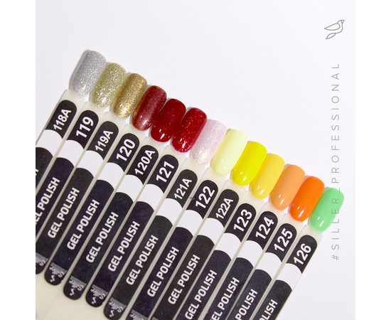 Зображення 3 Гель-лак для нігтів Siller Professional Classic №126 (салатовий), 8 мл, Об'єм (мл, г): 8, Колір: 126