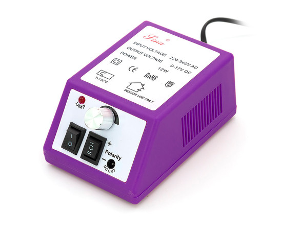 Изображение 4 Фрезер для маникюра Lina Mercedes2000 10 Вт 20 000 об, Фиолетовый, Цвет: фиолетовый