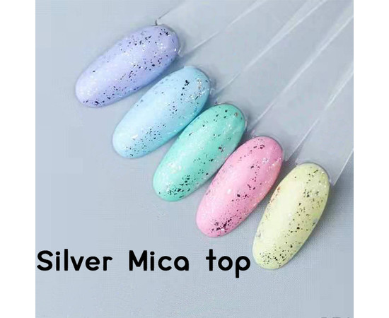Зображення 2 Топ без липкого шару Toki Toki Silver Mica Top, 5 мл