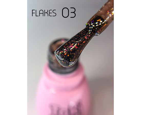 Зображення 4 Гель-лак світловідбивний Toki Toki Flakes № 005, 5 мл, Об'єм (мл, г): 5, Колір: 005