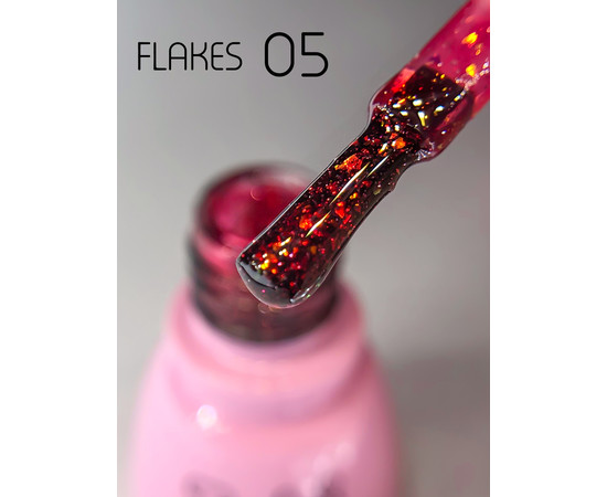 Зображення 6 Гель-лак світловідбивний Toki Toki Flakes № 005, 5 мл, Об'єм (мл, г): 5, Колір: 005