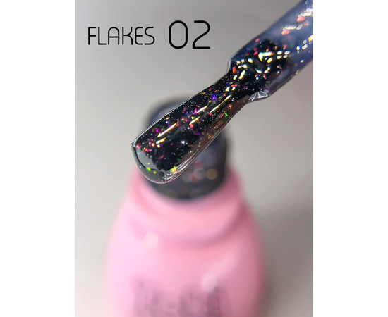 Зображення 3 Гель-лак світловідбивний Toki Toki Flakes № 002, 5 мл, Об'єм (мл, г): 5, Колір: 002