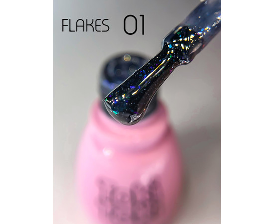 Зображення 2 Гель-лак світловідбивний Toki Toki Flakes № 002, 5 мл, Об'єм (мл, г): 5, Колір: 002