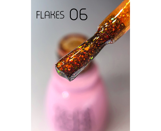 Зображення 7 Гель-лак світловідбивний Toki Toki Flakes № 001, 5 мл, Об'єм (мл, г): 5, Колір: 001