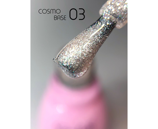 Зображення 4 Світловідбиваюча база для гель-лаку Toki Toki Cosmo Base CB06, 5 мл, Об'єм (мл, г): 5, Колір: CB06