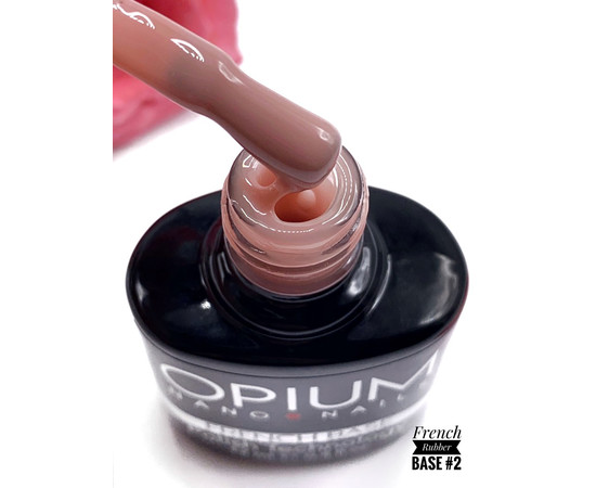 Изображение 2 Камуфлирующая база для гель-лака Roks Rubber Base French 12 мл, № 2, Объем (мл, г): 12, Цвет: 002