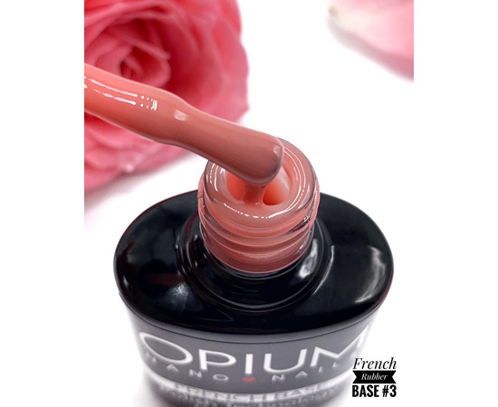 Зображення 2 Камуфлююча база для гель-лаку Roks Rubber Base French 12 мл, № 3, Об'єм (мл, г): 12, Колір: 003