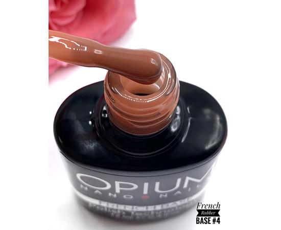 Зображення 2 Камуфлююча база для гель-лаку Roks Rubber Base French 12 мл, № 4, Об'єм (мл, г): 12, Колір: 004