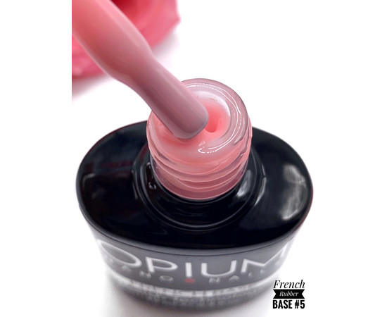 Изображение 2 Камуфлирующая база для гель-лака Roks Rubber Base French 12 мл, № 5, Объем (мл, г): 12, Цвет: 005