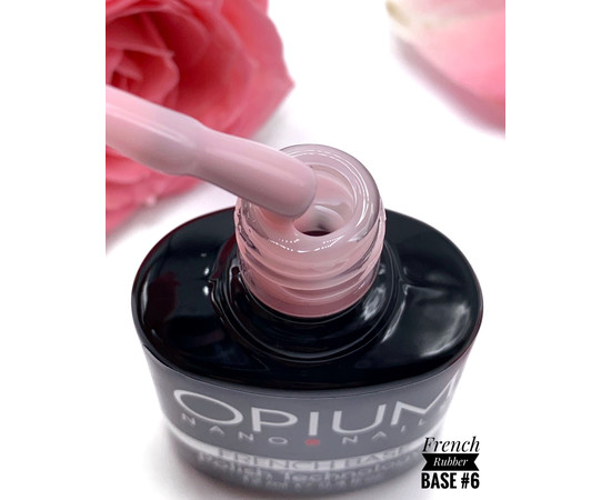Изображение 2 Камуфлирующая база для гель-лака Roks Rubber Base French 12 мл, № 6, Объем (мл, г): 12, Цвет: 006
