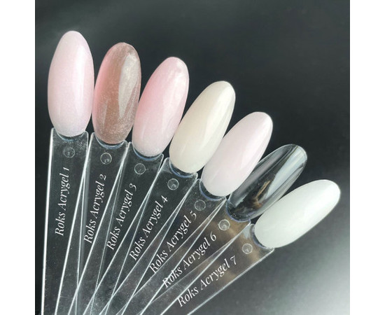 Зображення 2 Акрил гель для нігтів Roks Acryl gel 15 мл № 1, Об'єм (мл, г): 15, Колір: 001