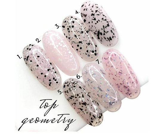 Зображення 2 Топ для гель-лаку без липкого шару Saga Professional Top Geometry № 07, Колір: 07