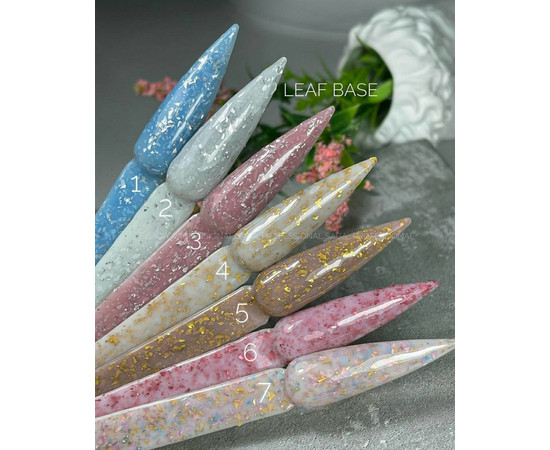 Зображення 2 База з пластівцями поталі Saga Leaf Base 8 мл, № 02 світло-сіра, Об'єм (мл, г): 8, Колір: 02