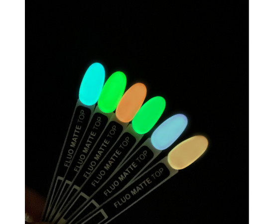 Зображення 2 Kira Nails Matte No Wipe Fluo Top - матовий топ без ЛШ, флуоресцентний, 6 мл