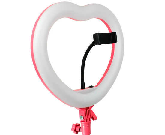 Зображення 2 Кільцева лампа у формі серця Heart, d-12 (33см), без штатива