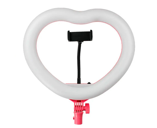Зображення 3 Кільцева лампа у формі серця Heart, d-12 (33см), без штатива