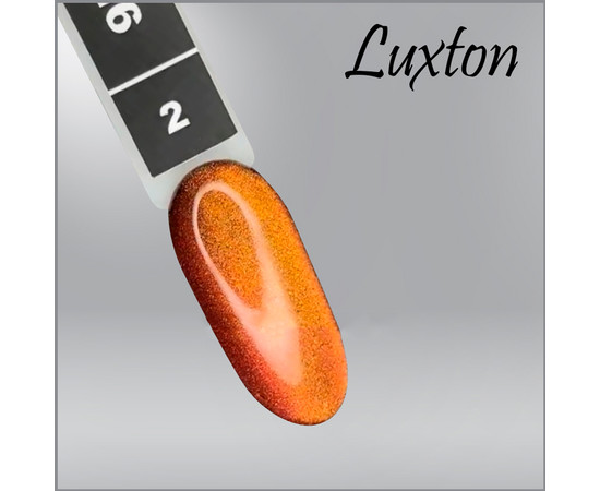 Зображення 2 Гель-лак LUXTON 9D Cat 2 золотисто-теракотово-рожевий, магнітний, 10 мл, Об'єм (мл, г): 10, Колір: 002