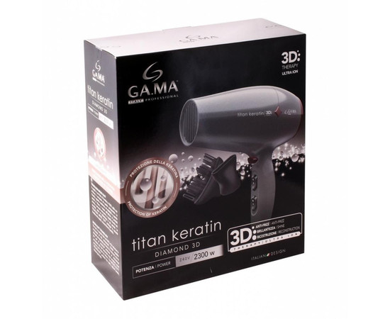 Зображення 5 Фен для волосся GA.MA DIAMOND 3D TITAN KERATIN (GH0303) 2300 Вт