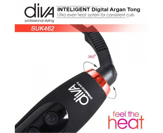Изображение 3 Плойка для волос Diva D462 Argan Digital Tong 16 мм