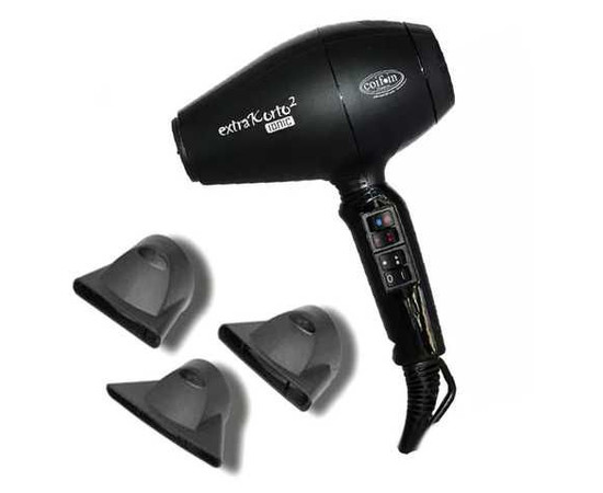 Зображення 2 Фен професійний для волосся Coifin Extra Korto EK2R-ion 2200-2400 Вт чорний