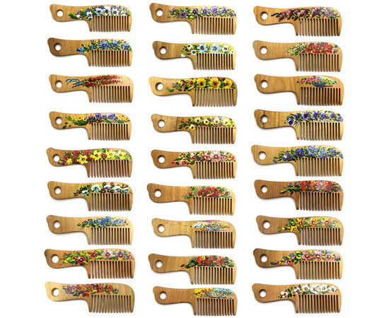 Зображення 2 Гребінець для волосся з художнім розписом SPL 1559